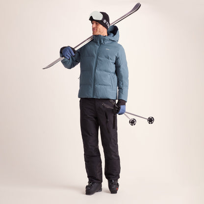 Davos Mens Shower Resistant Insulated Ski Jacket - Fjord Blue