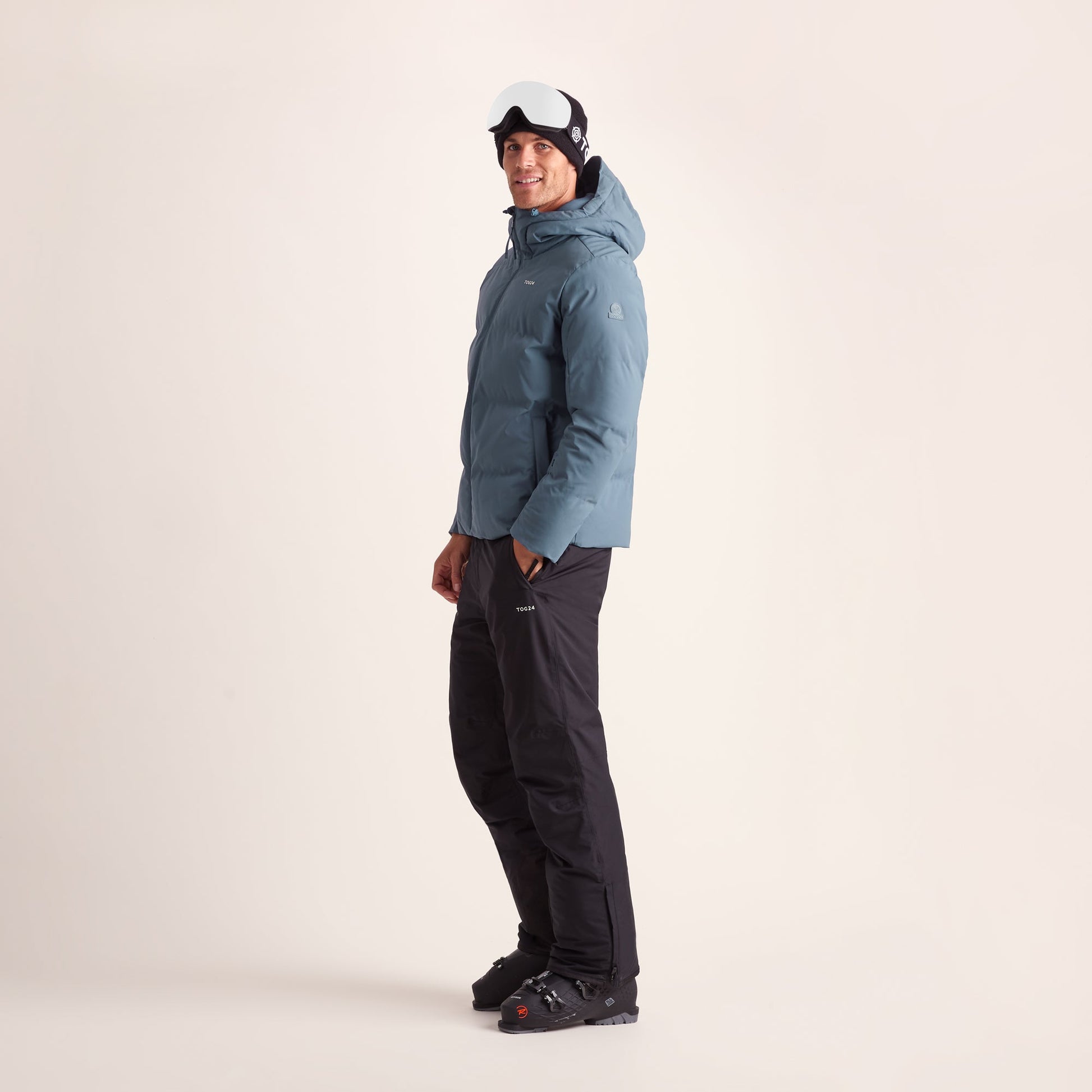 Davos Mens Shower Resistant Insulated Ski Jacket - Fjord Blue