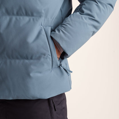Davos Mens Shower Resistant Insulated Ski Jacket - Fjord Blue