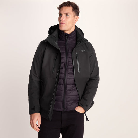 Denton Mens 3-in-1 Waterproof Jacket - Black