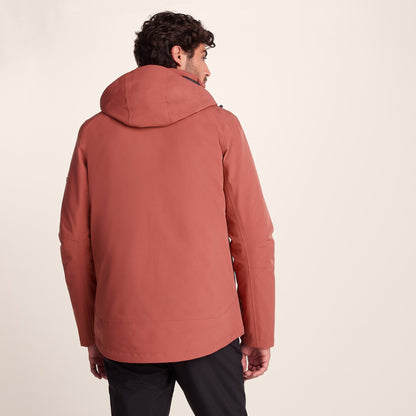 Denton Mens 3-in-1 Waterproof Jacket - Clay