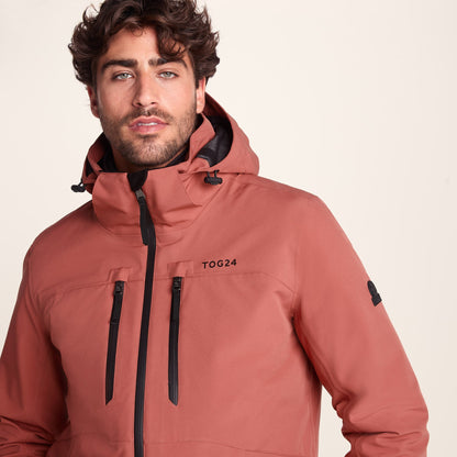 Denton Mens 3-in-1 Waterproof Jacket - Clay