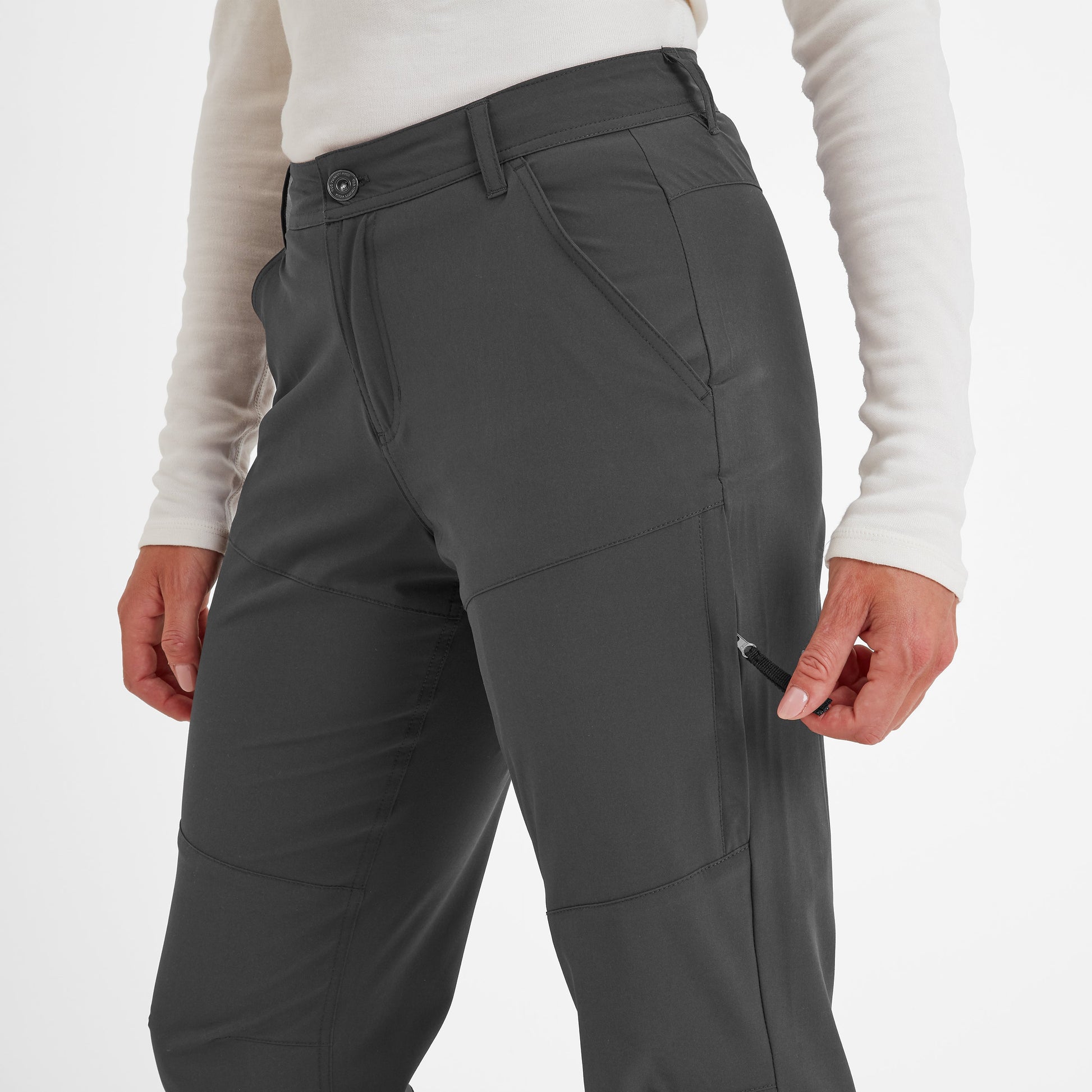 Denver Womens Walking Trousers Short - Storm
