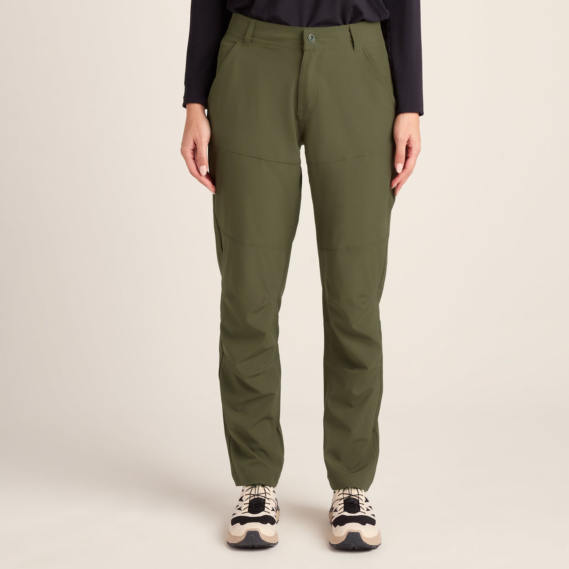 Denver Womens Walking Trousers Short - Khaki