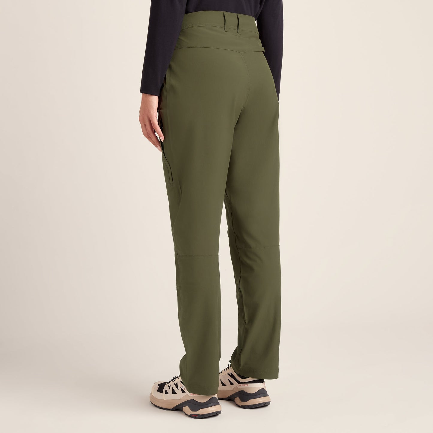 Denver Womens Walking Trousers Short - Khaki