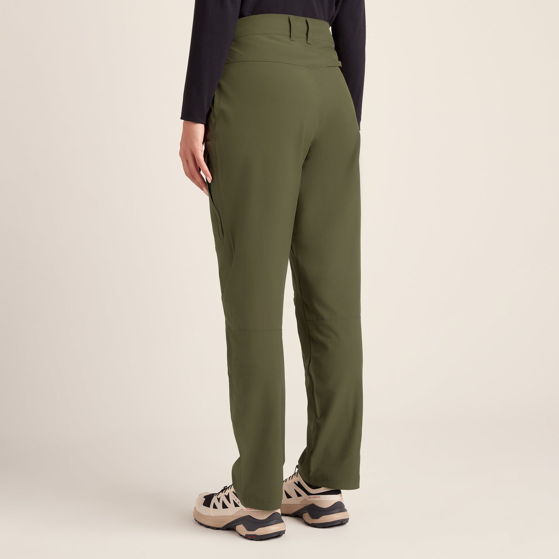 Denver Womens Walking Trousers Short - Khaki
