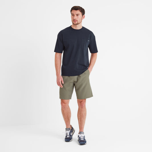 Denva Mens Oversized Premium Heavyweight 100% Cotton Jersey T-Shirt - Dark Indigo