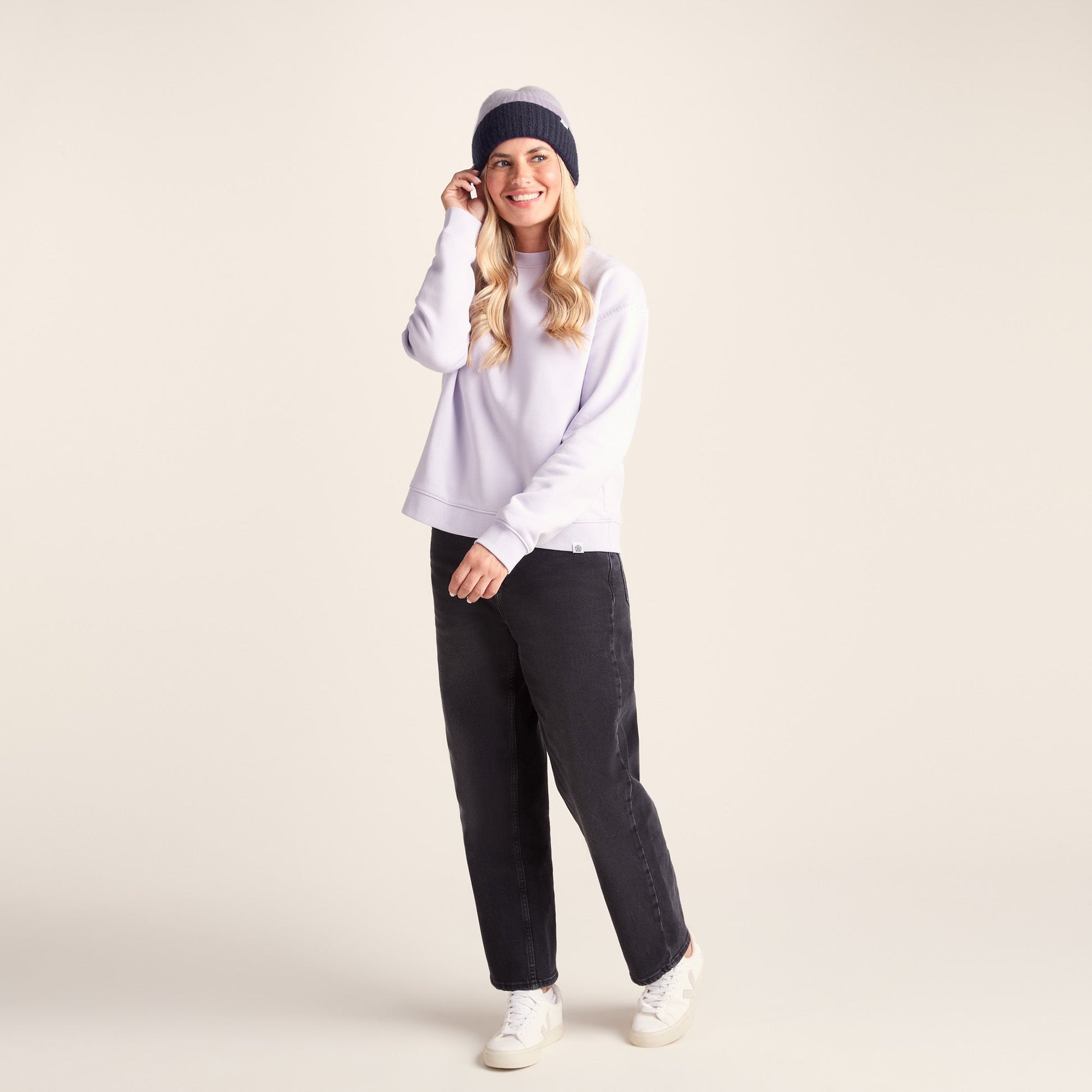 Desmon Knit Hat - Lavender Grey