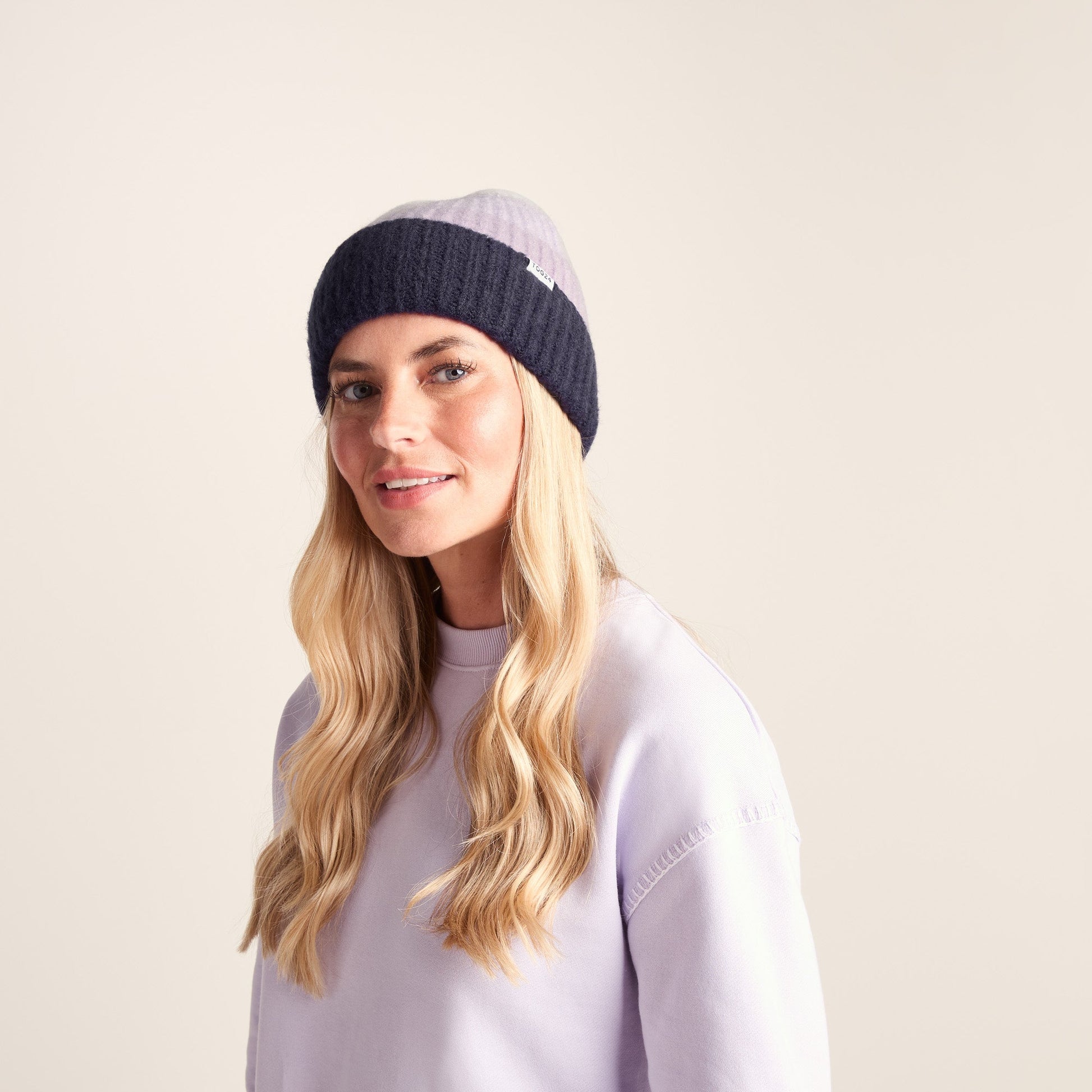 Desmon Knit Hat - Lavender Grey