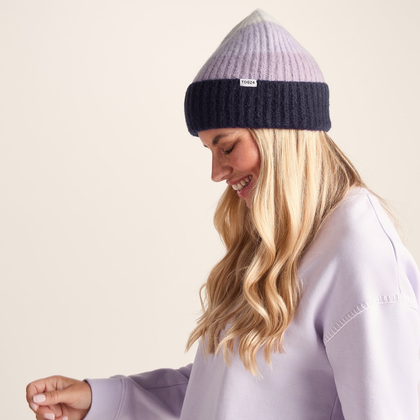 Desmon Knit Hat - Lavender Grey