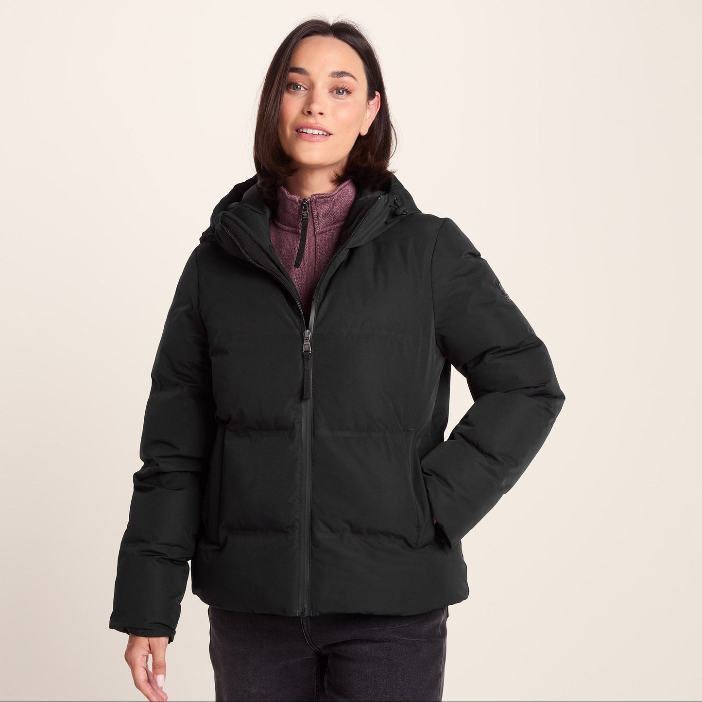 Dina Womens Shower Resistant Insulated Jacket - Black