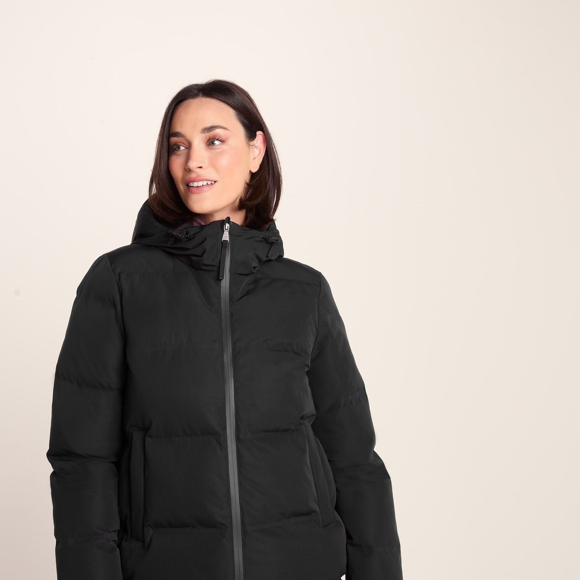 Dina Womens Shower Resistant Insulated Jacket - Black