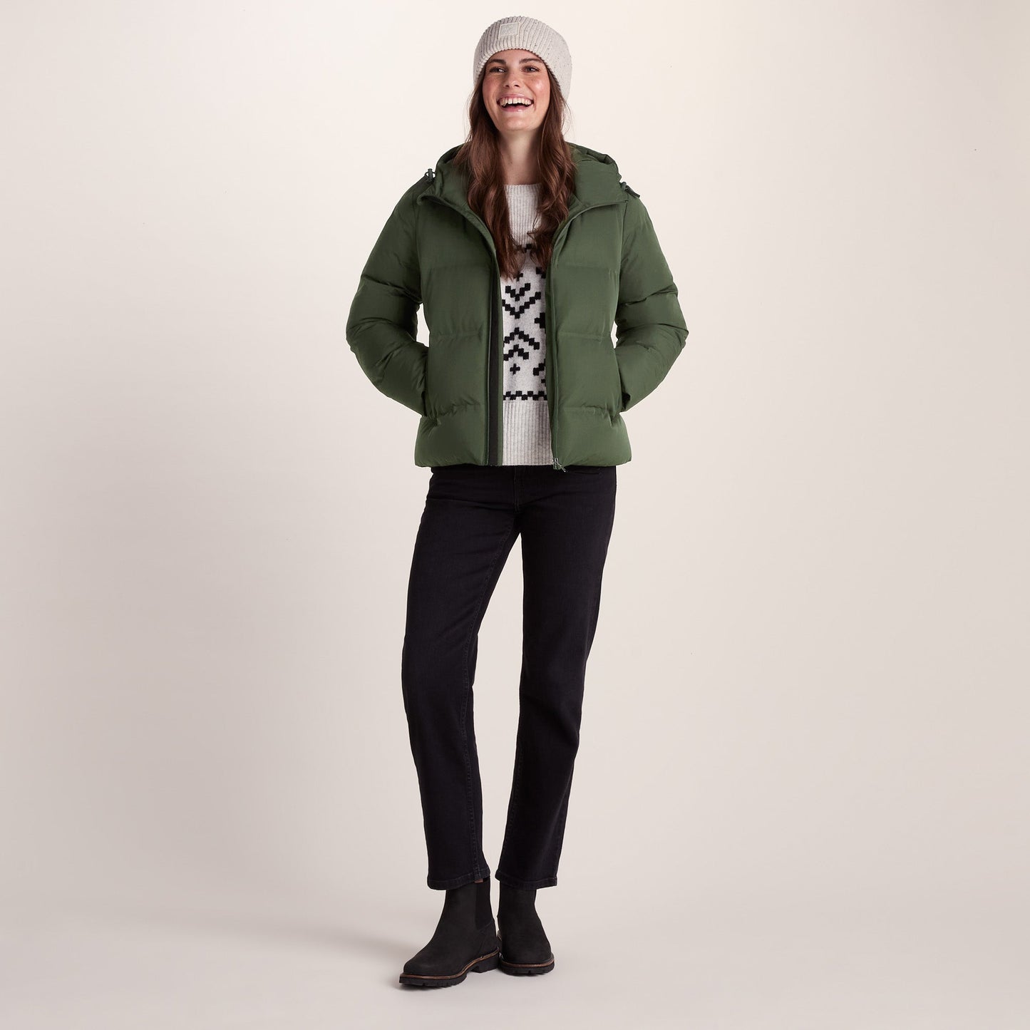 Dina Womens Shower Resistant Insulated Jacket - Dark Green