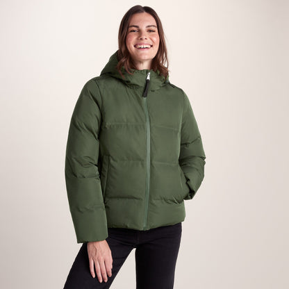 Dina Womens Shower Resistant Insulated Jacket - Dark Green