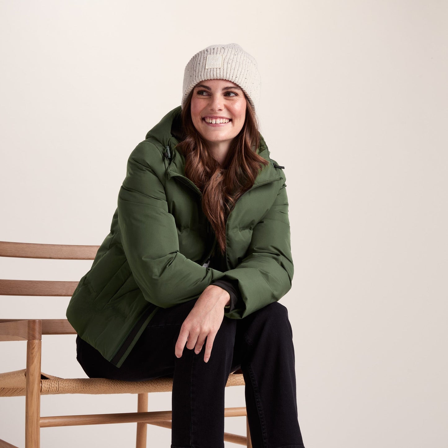 Dina Womens Shower Resistant Insulated Jacket - Dark Green