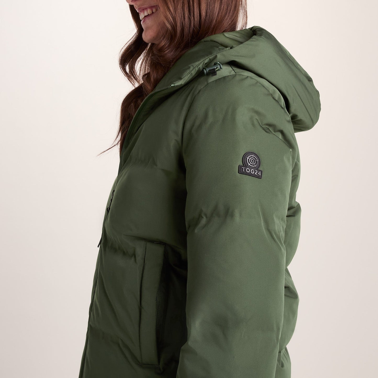 Dina Womens Shower Resistant Insulated Jacket - Dark Green