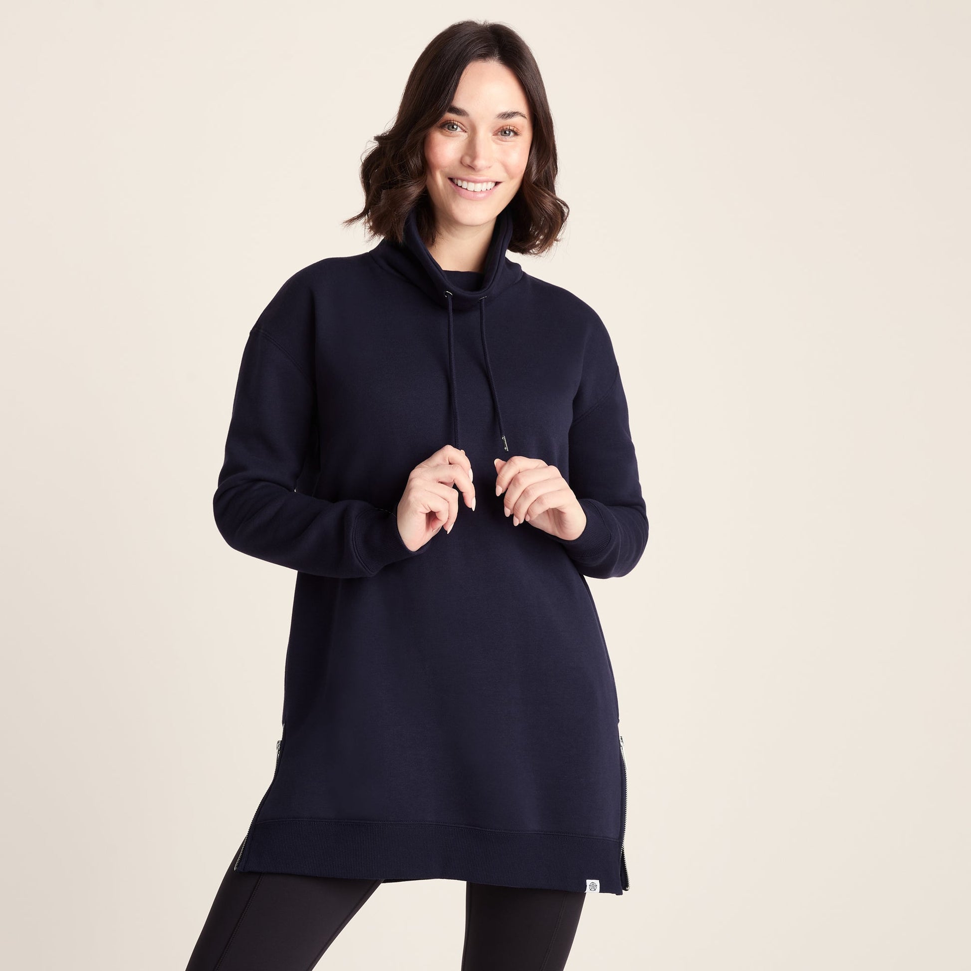 Drakeford Womens Supersoft Longline Sweat - Oxford Blue