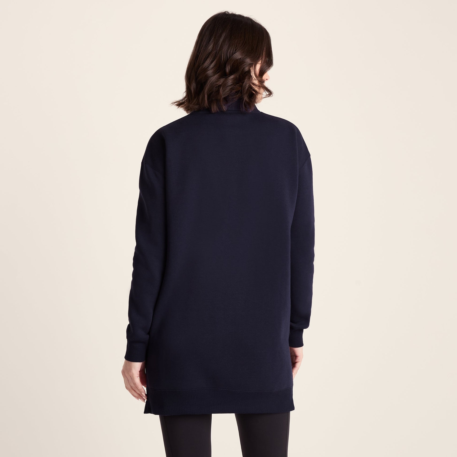 Drakeford Womens Supersoft Longline Sweat - Oxford Blue