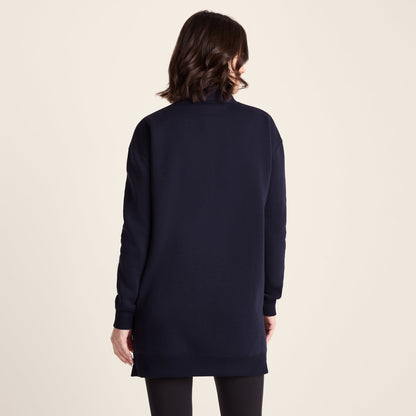 Drakeford Womens Supersoft Longline Sweat - Oxford Blue