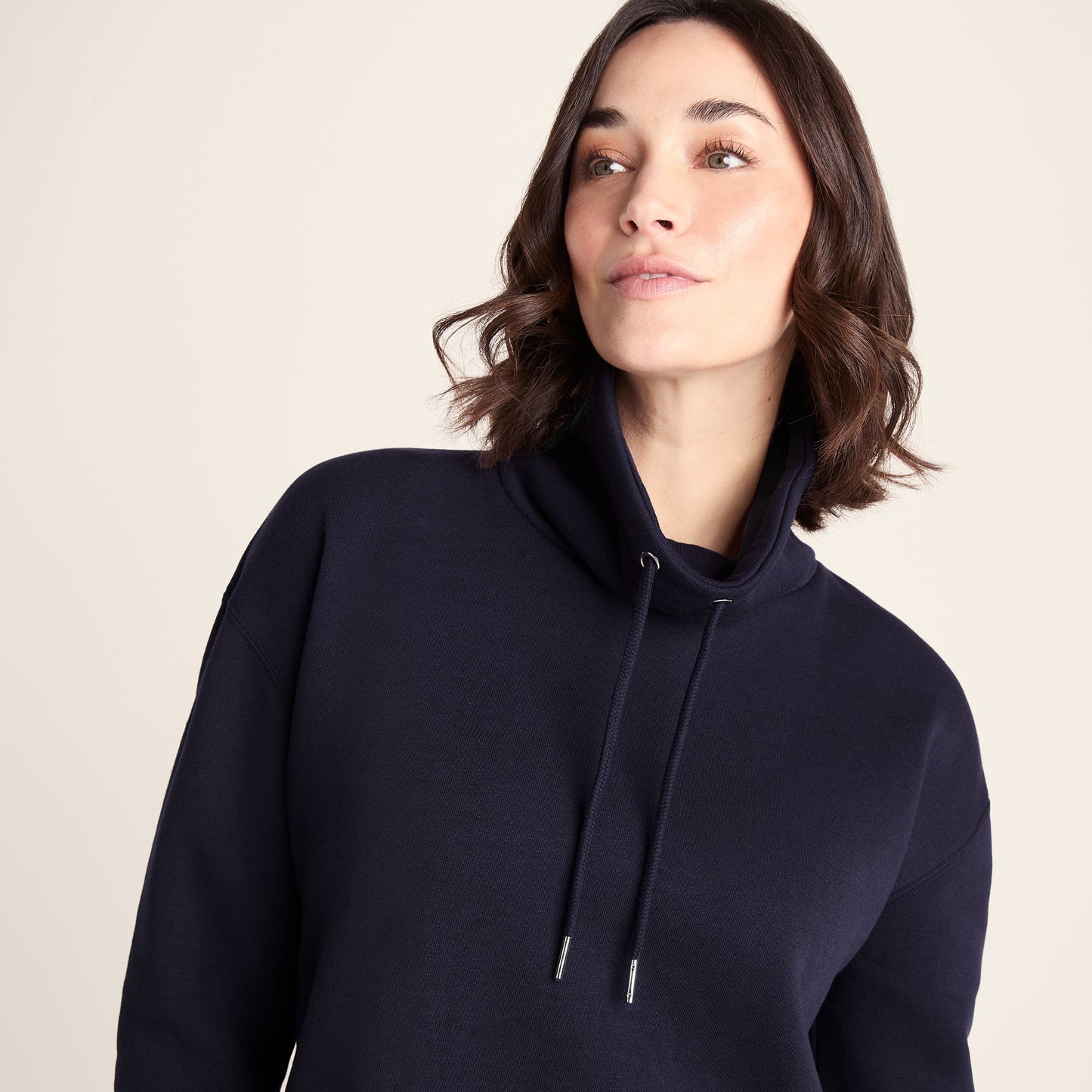 Drakeford Womens Supersoft Longline Sweat - Oxford Blue