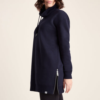 Drakeford Womens Supersoft Longline Sweat - Oxford Blue