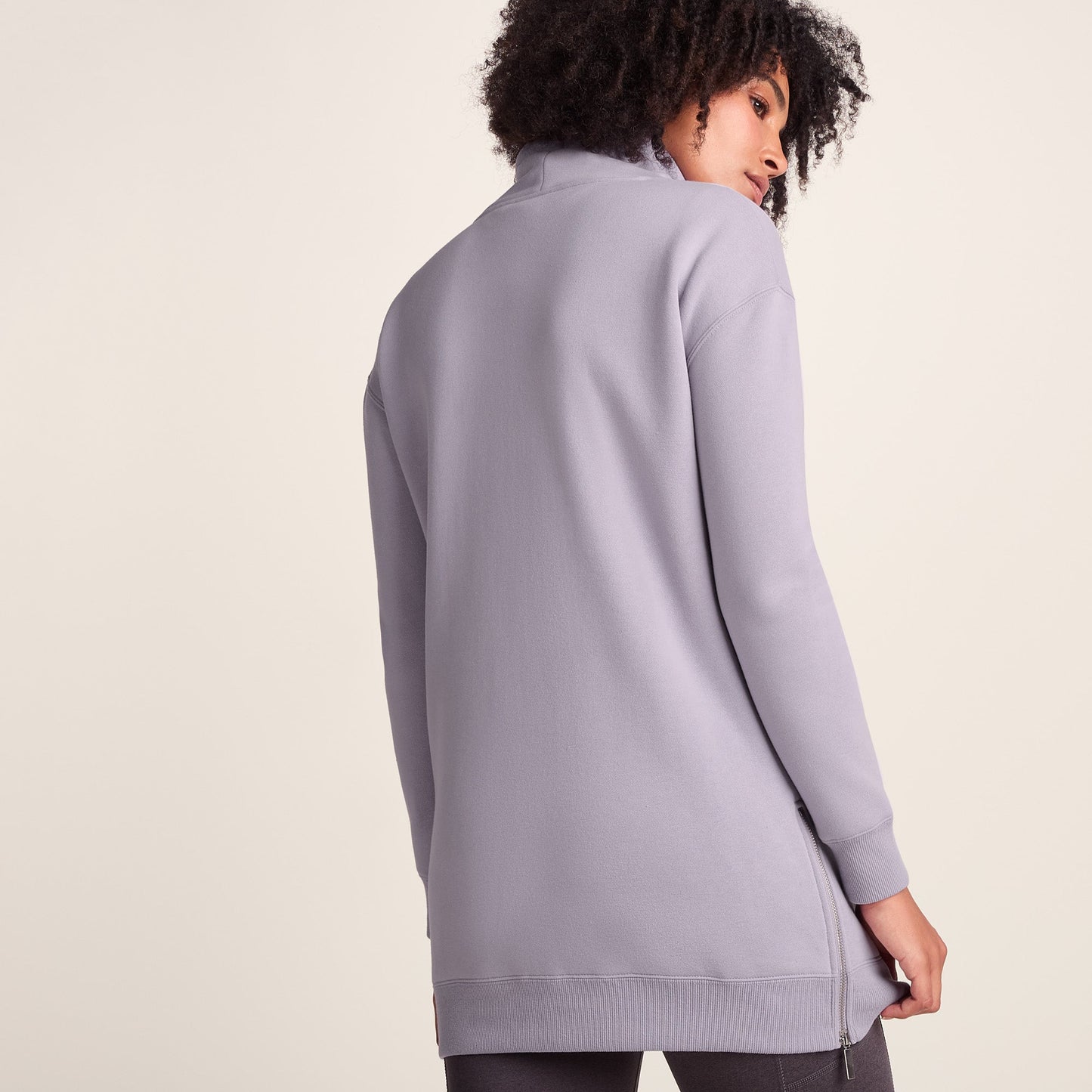 Drakeford Womens Supersoft Longline Sweat - Lavender Grey
