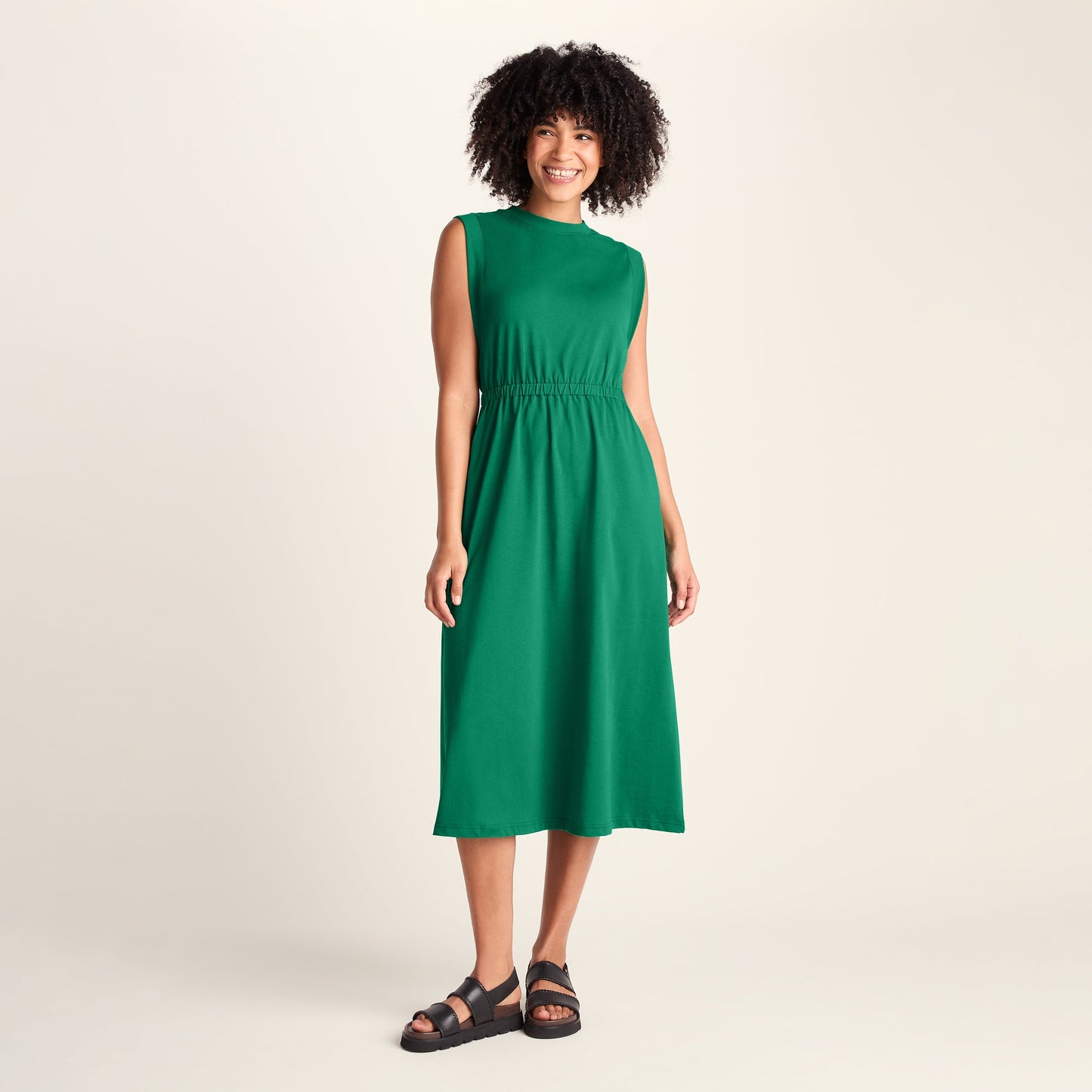 Ebony Womens Supersoft Dress - Green