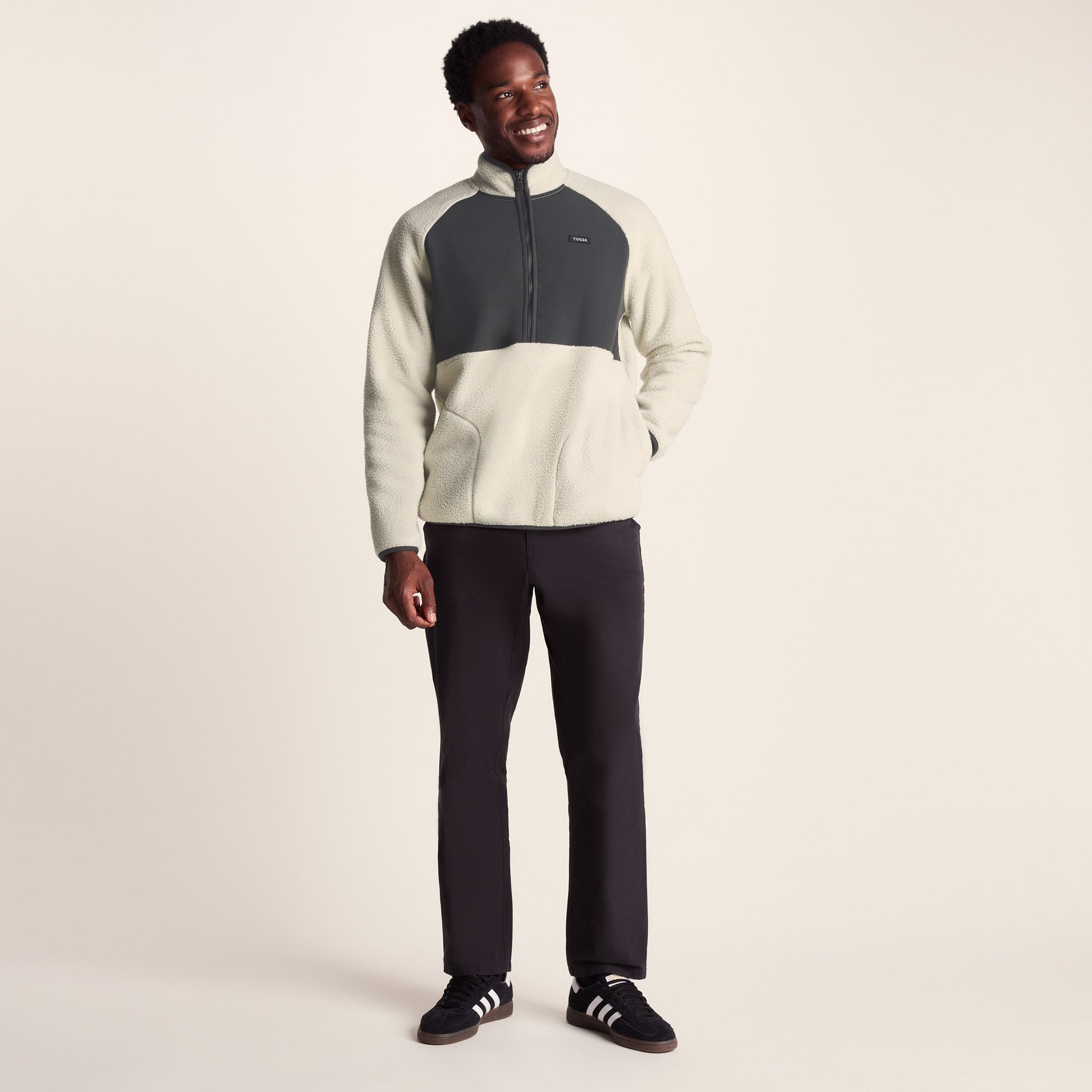 Eldon Mens Sherpa Fleece - Warm Cloud