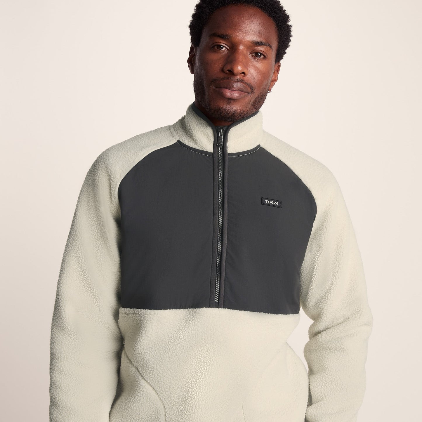 Eldon Mens Sherpa Fleece - Warm Cloud