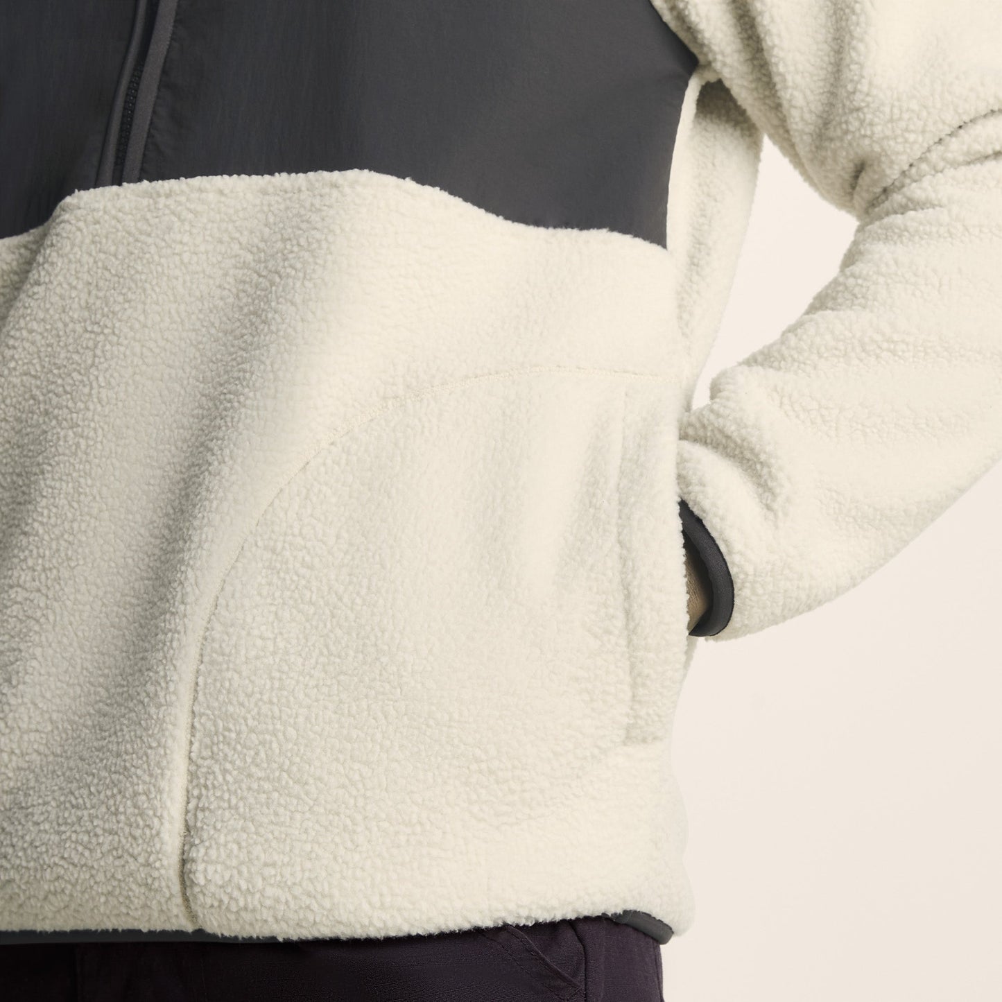 Eldon Mens Sherpa Fleece - Warm Cloud