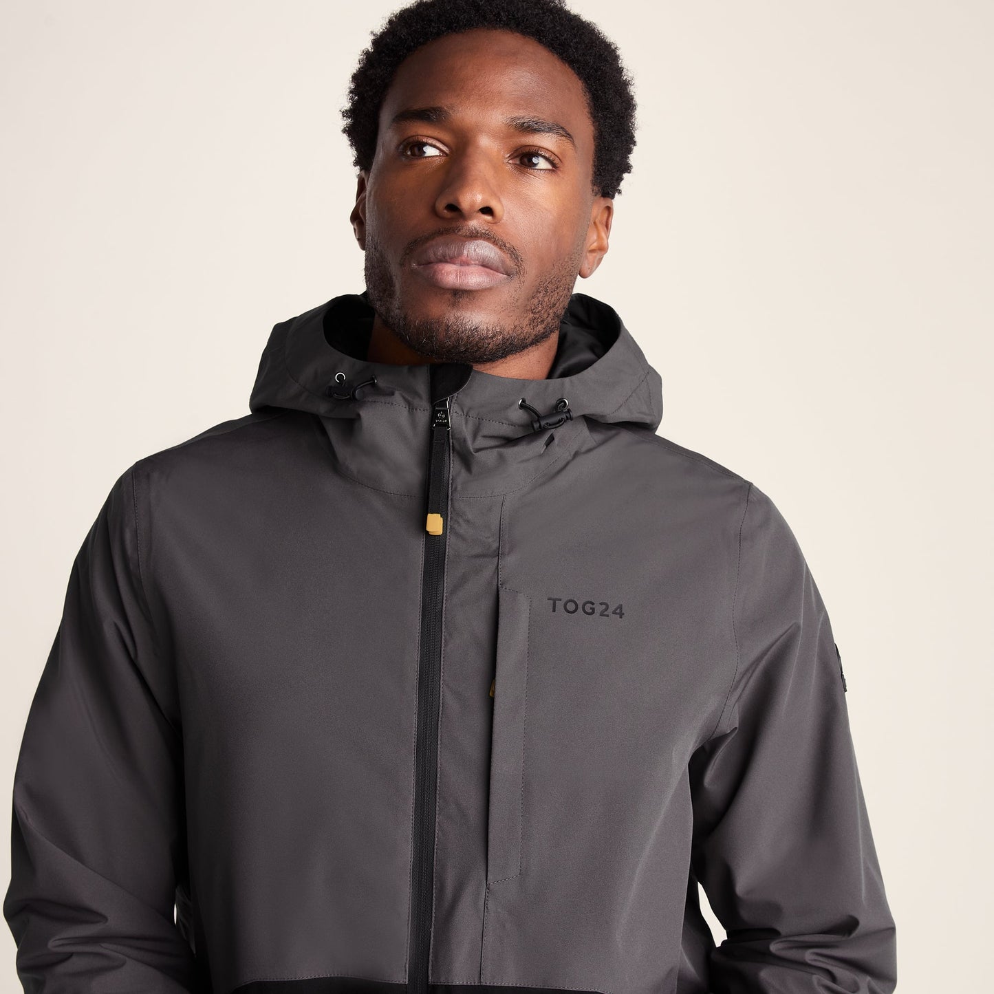 Ellon Mens Waterproof Jacket - Black/Deep Slate