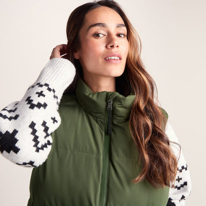Elyna Womens Shower Resistant Insulated Gilet - Dark Green