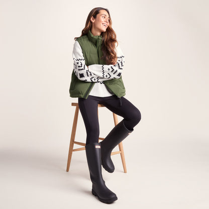 Elyna Womens Shower Resistant Insulated Gilet - Dark Green