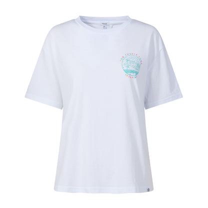 Emerald Isle Womens 100% Cotton Relaxed Fit T-Shirt - Optic White