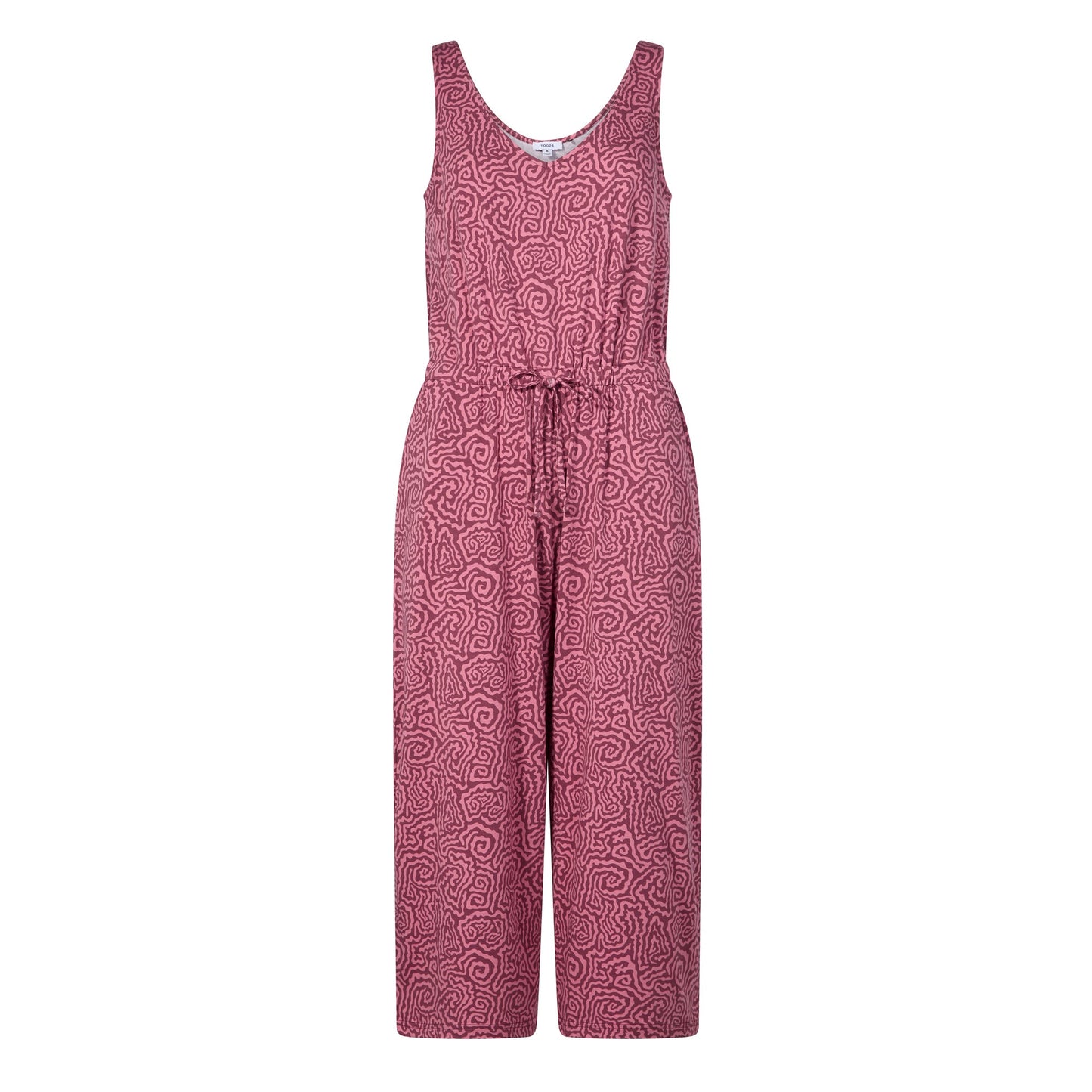 Emmie Womens Supersoft Jumpsuit - Black Raspberry Wiggle Print