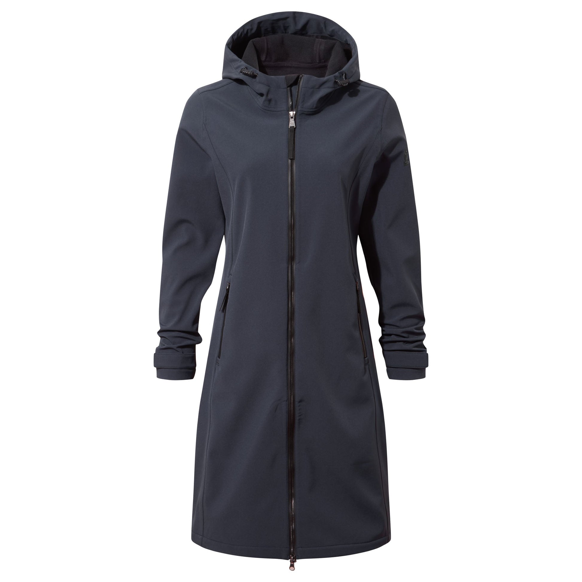 Enya Womens Longline Shower Resistant Softshell Jacket - Dark Indigo