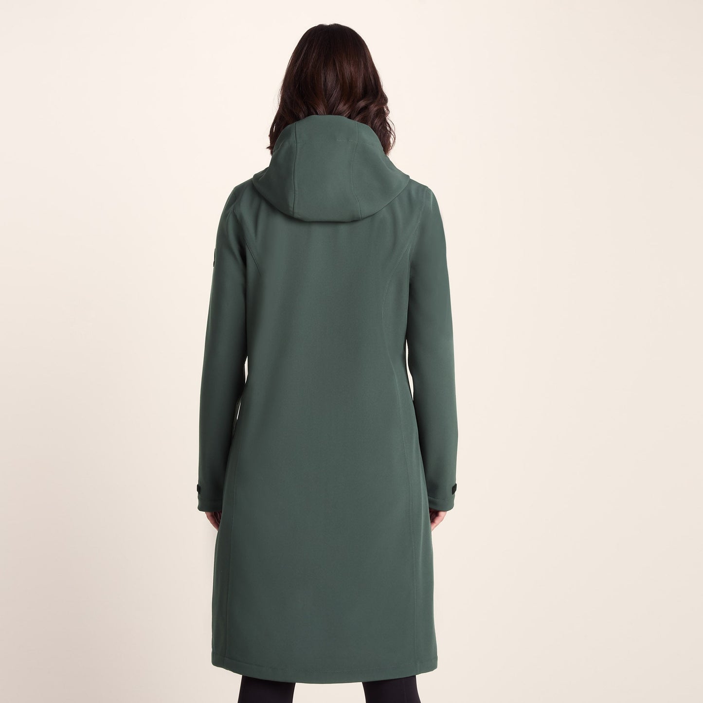 Enya Womens Longline Shower Resistant Softshell Jacket - Racing Green