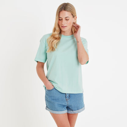 Erica Womens 100% Cotton Supersoft T-Shirt - Aqua Mist
