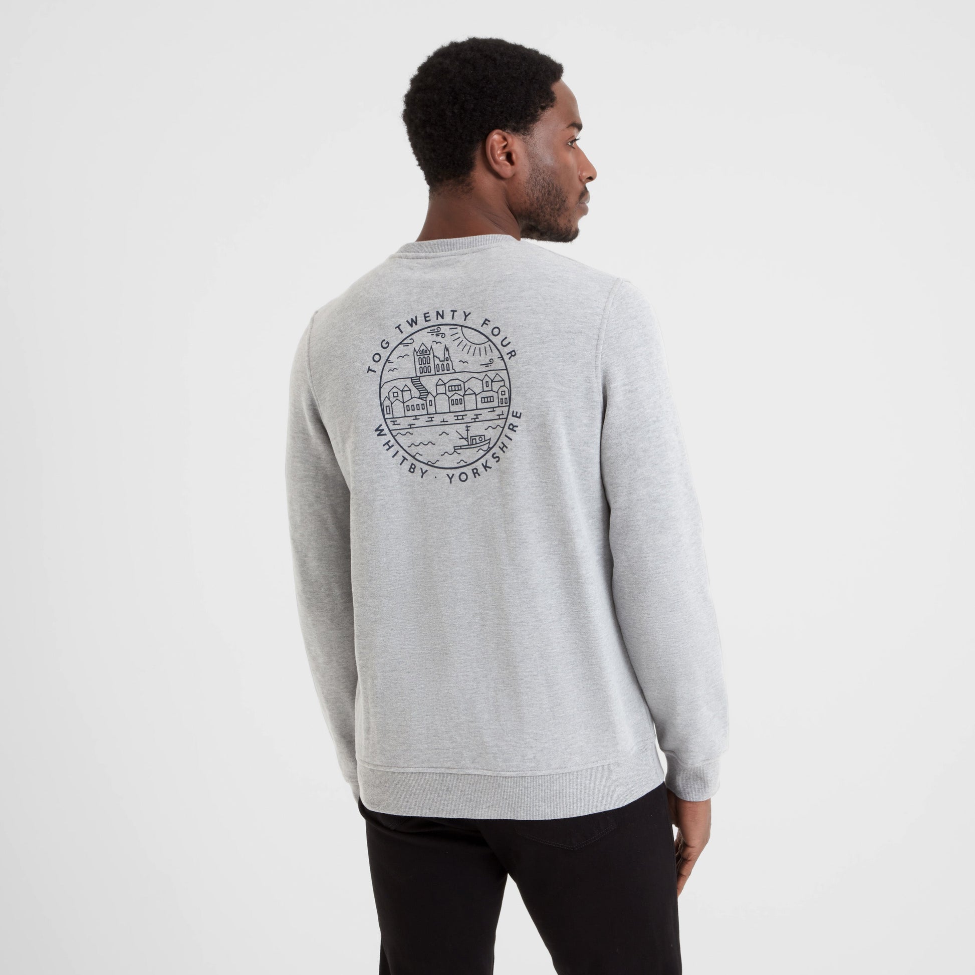 Esk Mens Supersoft Sweatshirt - Mid Grey Marl