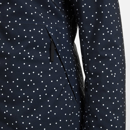 Eva Womens Ski Jacket - Dark Indigo Confetti Print