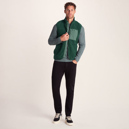 Evan Mens Sherpa Gilet - Racing Green