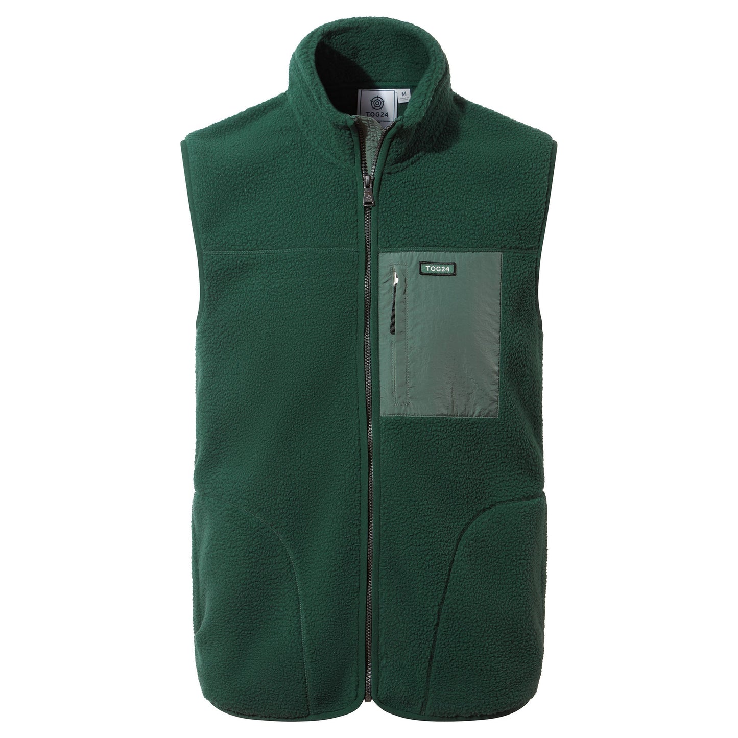 Evan Mens Sherpa Gilet - Racing Green