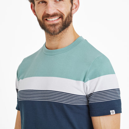Farndon Mens T-Shirt - Light Sky/Inky Blue