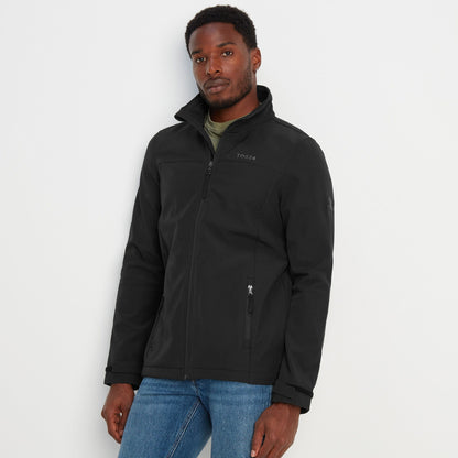 Feizor Mens Shower Resistant Softshell Jacket - Black