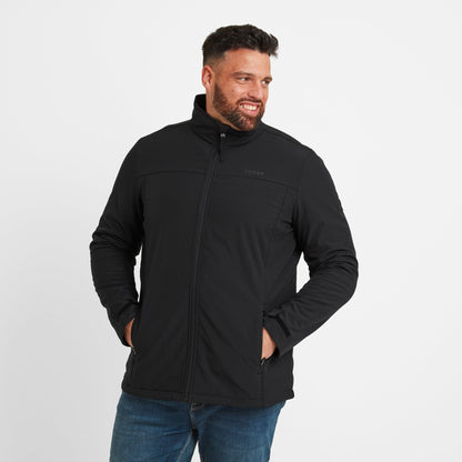 Feizor Mens Shower Resistant Softshell Jacket - Black