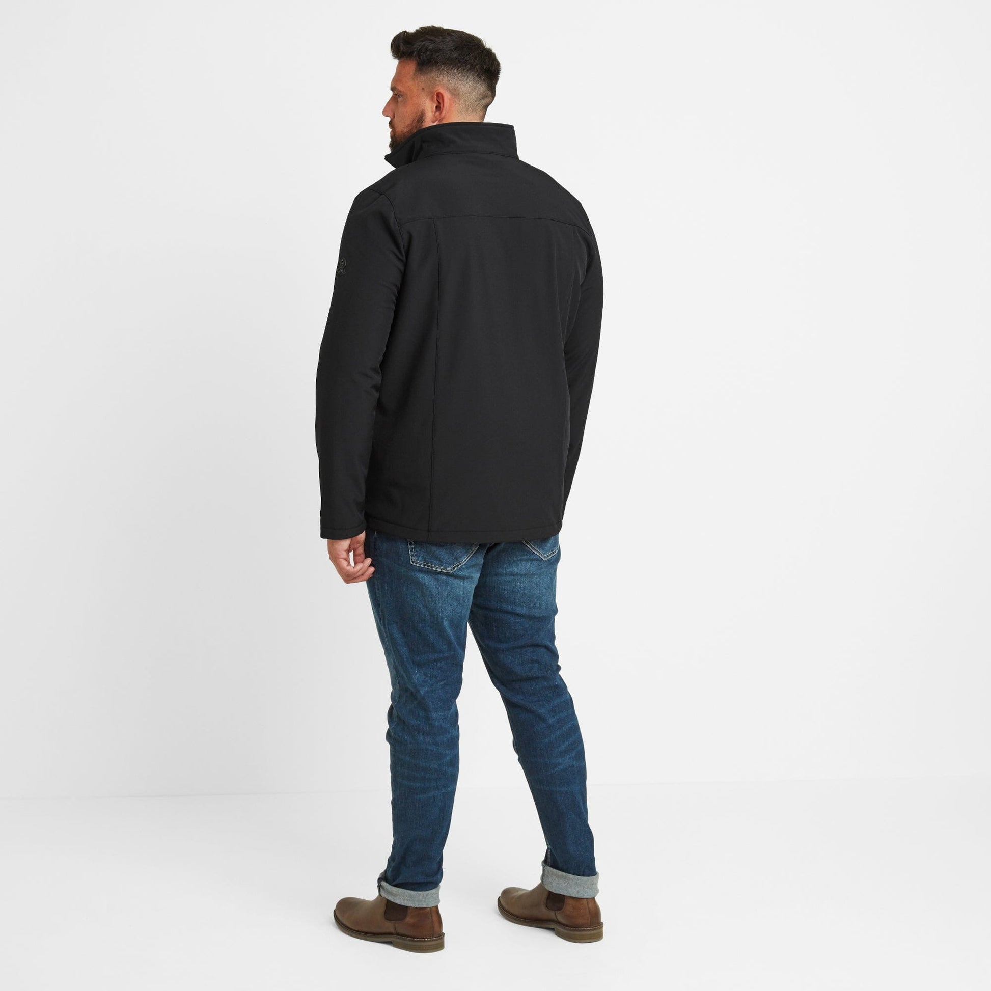 Feizor Mens Shower Resistant Softshell Jacket - Black