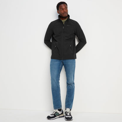 Feizor Mens Shower Resistant Softshell Jacket - Black