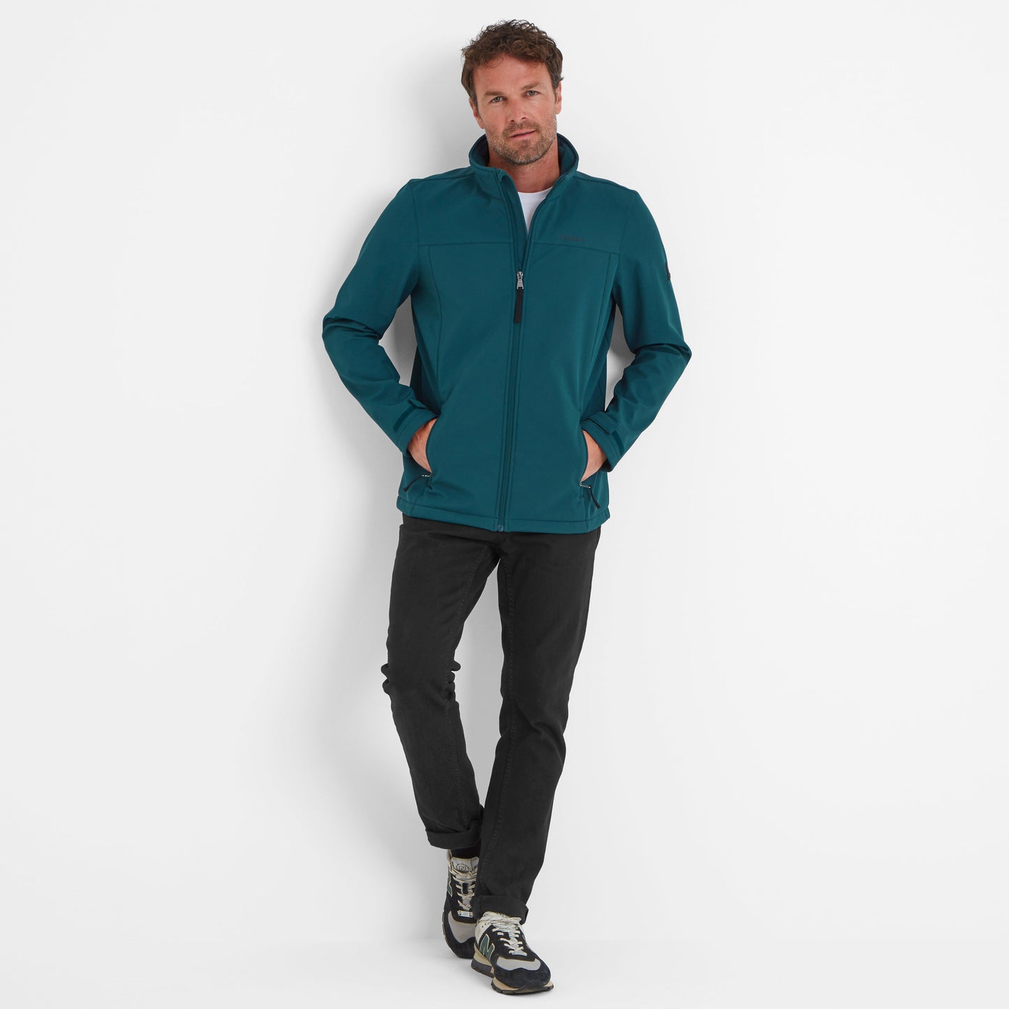 Feizor Mens Shower Resistant Softshell Jacket - Petrol Green