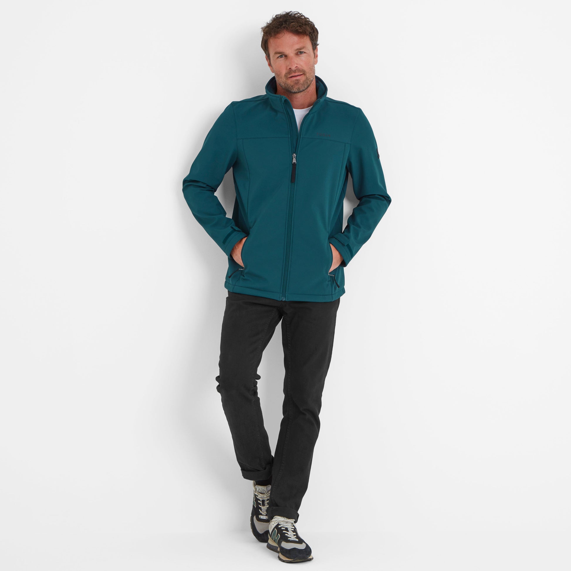 Feizor Mens Shower Resistant Softshell Jacket - Petrol Green