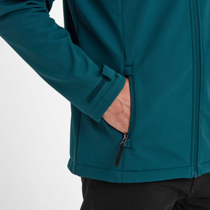 Feizor Mens Shower Resistant Softshell Jacket - Petrol Green
